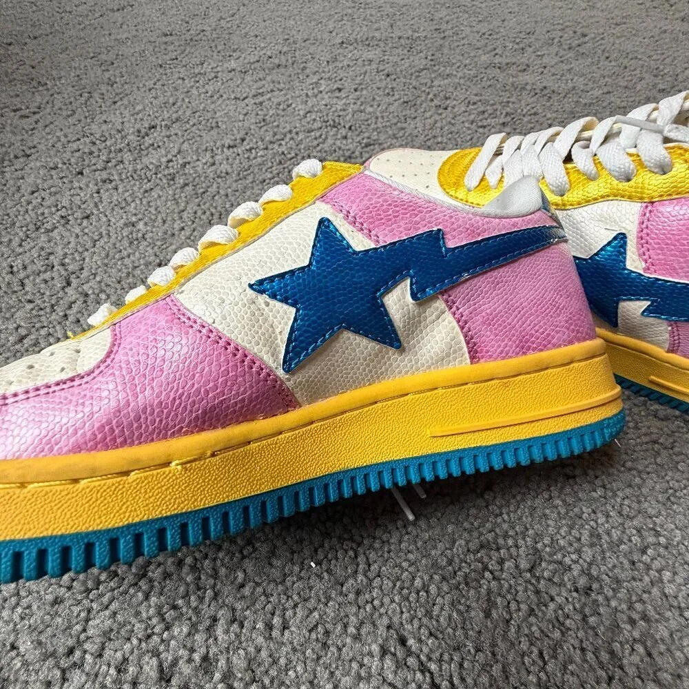 Vintage Bathing Ape (BAPE) Bapesta FS-001 Low - Size 24/6 - Like New - Nigo Y2K - Picture 13 of 16